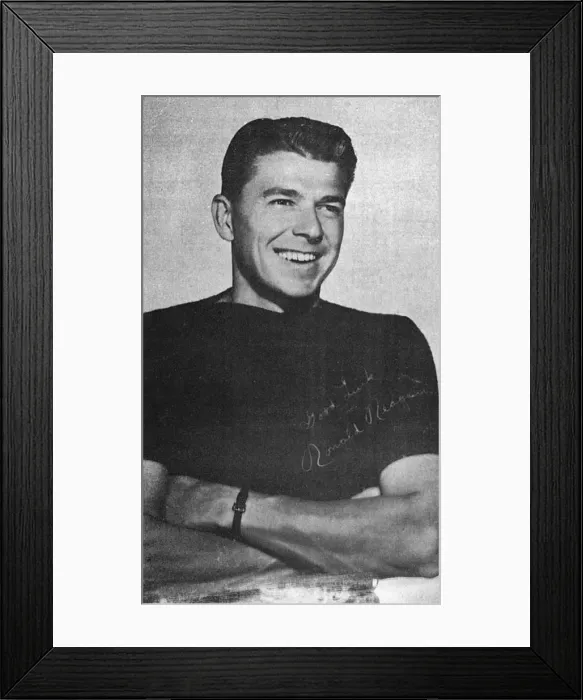 Framed Print : Ronald Reagan, American film star and later President Framed Print : Ronald Reagan, American film star and later President
