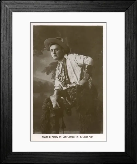 Framed Print : Frank E Petley as Jim Carson in A White Man Framed Print : Frank E Petley as Jim Carson in A White Man