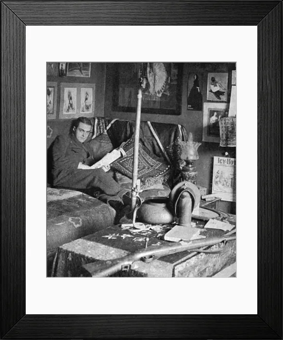 Framed Print : Bruce Bairnsfather in his workroom at Bishopton Framed Print : Bruce Bairnsfather in his workroom at Bishopton