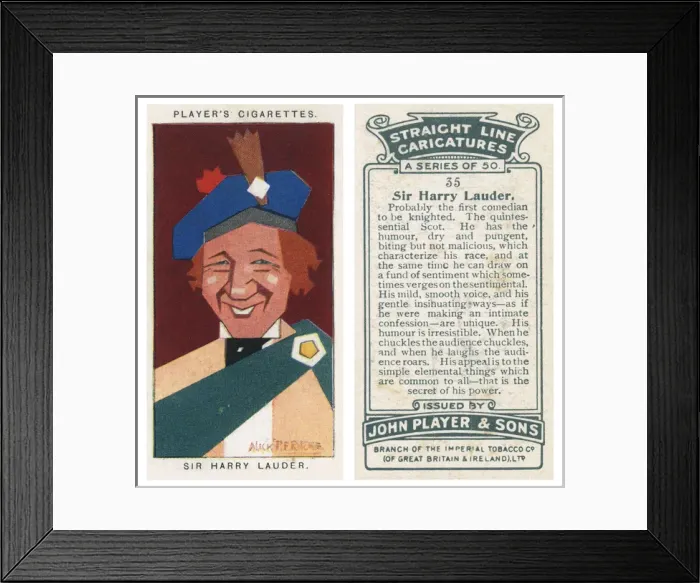 Framed Print : Sir Harry Lauder - Scottish entertainer Framed Print : Sir Harry Lauder - Scottish entertainer