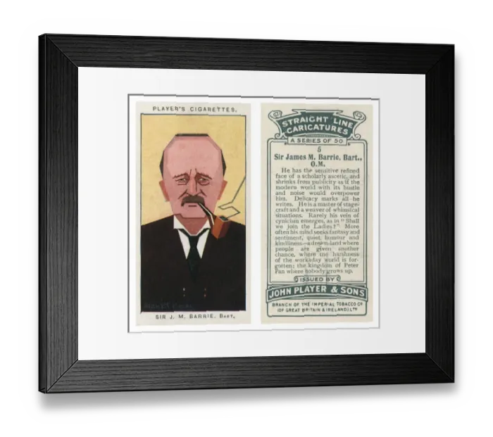 Framed Print : J M Barrie - Scottish Author and Dramatist Framed Print : J M Barrie - Scottish Author and Dramatist