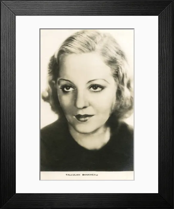 Framed Print : Tallulah Bankhead, American actress Framed Print : Tallulah Bankhead, American actress