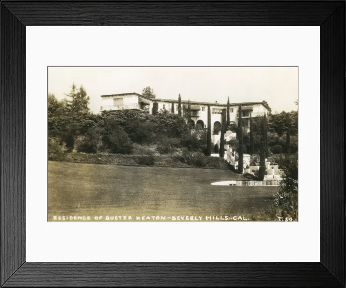 Framed Print : Residence of Buster Keaton, Beverly Hills, USA Framed Print : Residence of Buster Keaton, Beverly Hills, USA