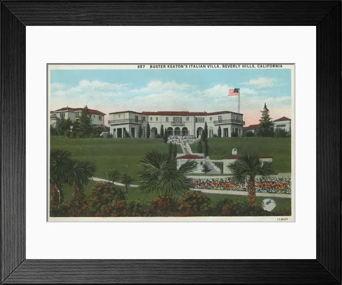 Framed Print : Residence of Buster Keaton, Beverly Hills, USA Framed Print : Residence of Buster Keaton, Beverly Hills, USA
