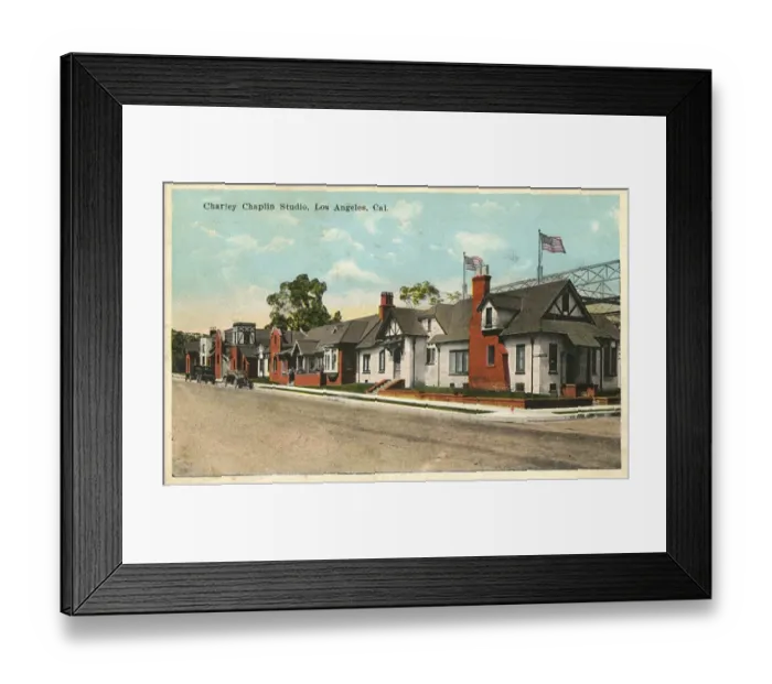 Framed Print : Charlie Chaplin Studios, Hollywood, California, USA Framed Print : Charlie Chaplin Studios, Hollywood, California, USA