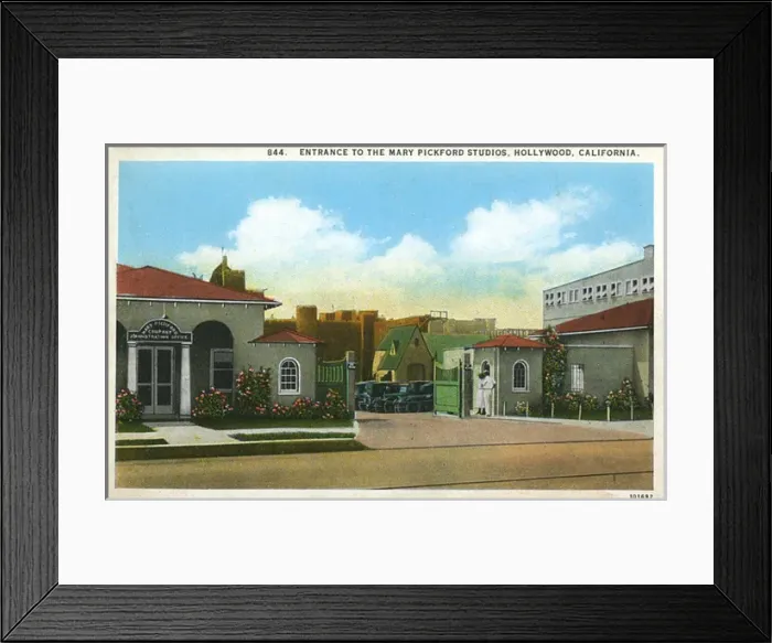Framed Print : Entrance, Mary Pickford Studios, Hollywood, USA Framed Print : Entrance, Mary Pickford Studios, Hollywood, USA