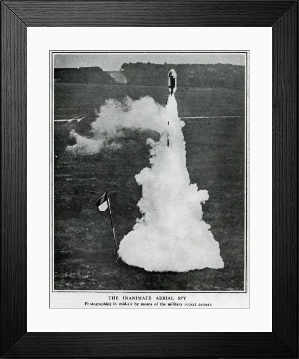 Framed Print : German military rocket camera, WW1 Framed Print : German military rocket camera, WW1