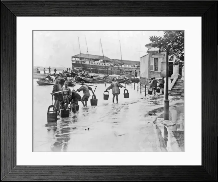 Framed Print : Floods at Hankow (Hankou), China Framed Print : Floods at Hankow (Hankou), China
