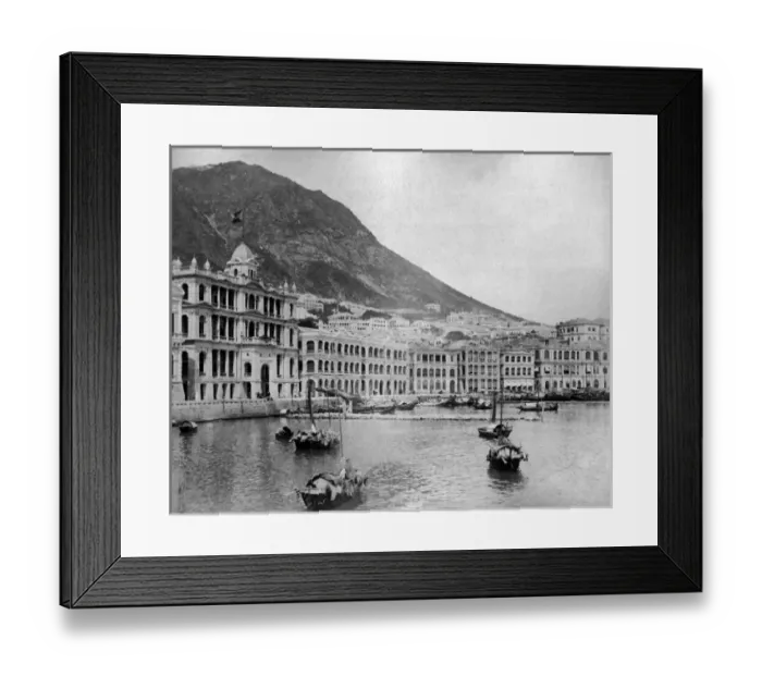 Framed Print : Waterfront at Hong Kong, China Framed Print : Waterfront at Hong Kong, China