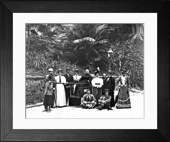 Framed Print : Group of Western people, Hong Kong, China Framed Print : Group of Western people, Hong Kong, China