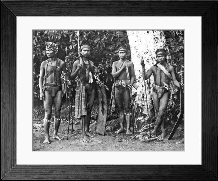 Framed Print : Four warriors, Philippines Framed Print : Four warriors, Philippines