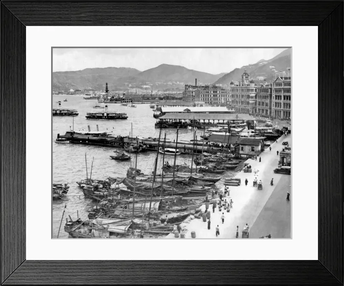 Framed Print : Waterfront at Hong Kong, China Framed Print : Waterfront at Hong Kong, China