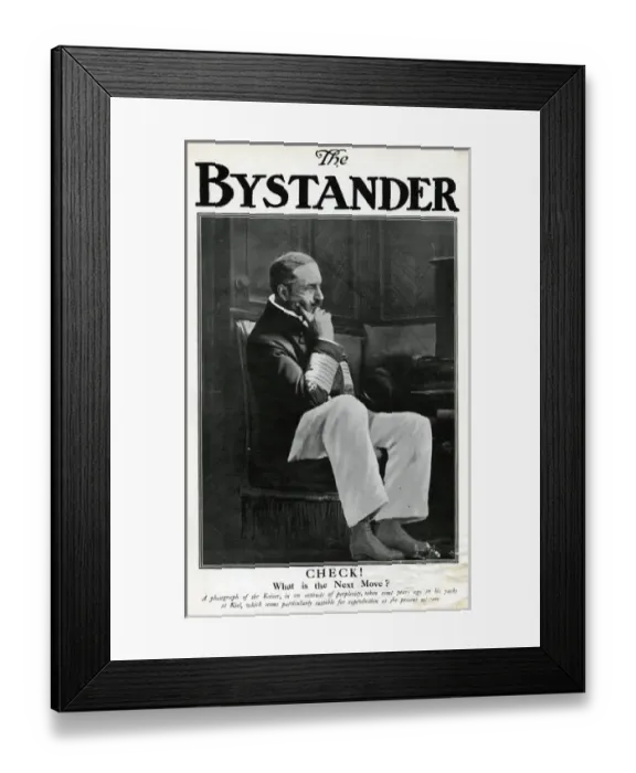 Framed Print : Kaiser Wilhelm II on his yacht at Kiel, Germany Framed Print : Kaiser Wilhelm II on his yacht at Kiel, Germany