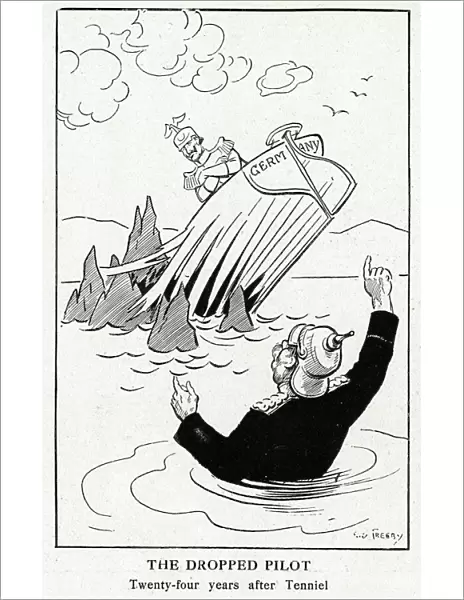 Cartoon, The Dropped Pilot, WW1