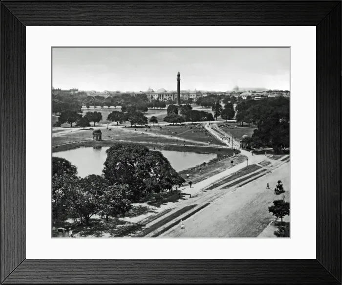 Framed Print : The Maidan, Calcutta, India Framed Print : The Maidan, Calcutta, India