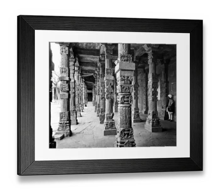 Framed Print : Colonnade, Qutub Minar, Delhi, India Framed Print : Colonnade, Qutub Minar, Delhi, India