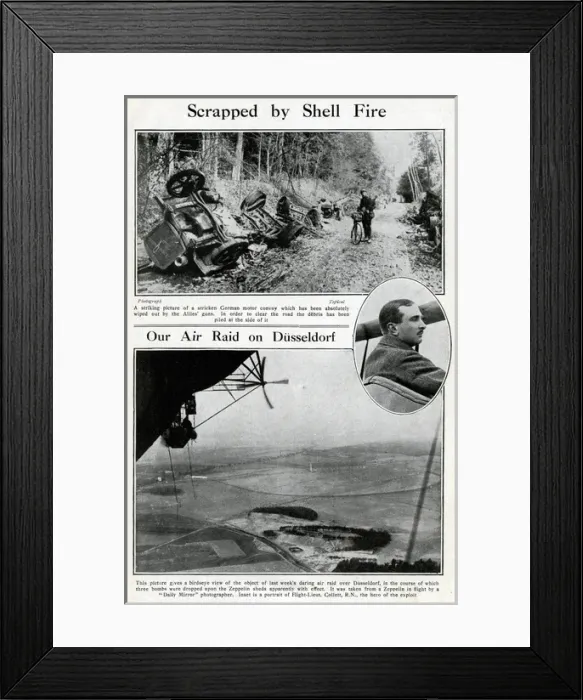 Framed Print : Allied Forces activity in German territory, WW1 Framed Print : Allied Forces activity in German territory, WW1
