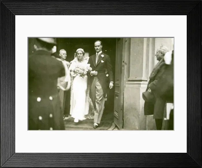 Framed Print : Cecile of Greece & Georg Donatus Hesse wedding Framed Print : Cecile of Greece & Georg Donatus Hesse wedding