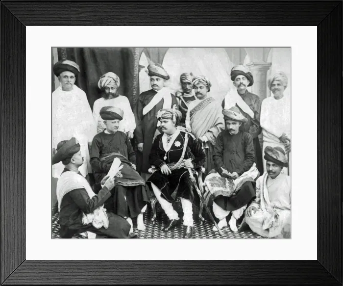 Framed Print : Thakore Sahib of Bhavnagar, Gujarat, India Framed Print : Thakore Sahib of Bhavnagar, Gujarat, India