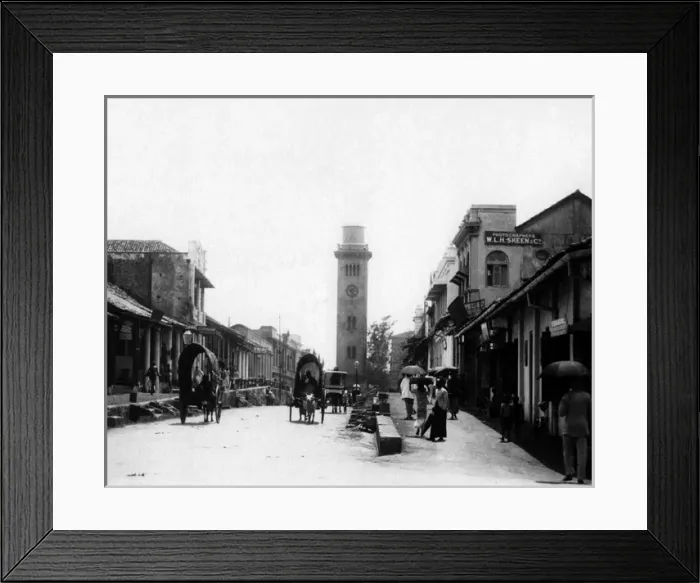 Framed Print : Street scene in Colombo, Ceylon (Sri Lanka) Framed Print : Street scene in Colombo, Ceylon (Sri Lanka)
