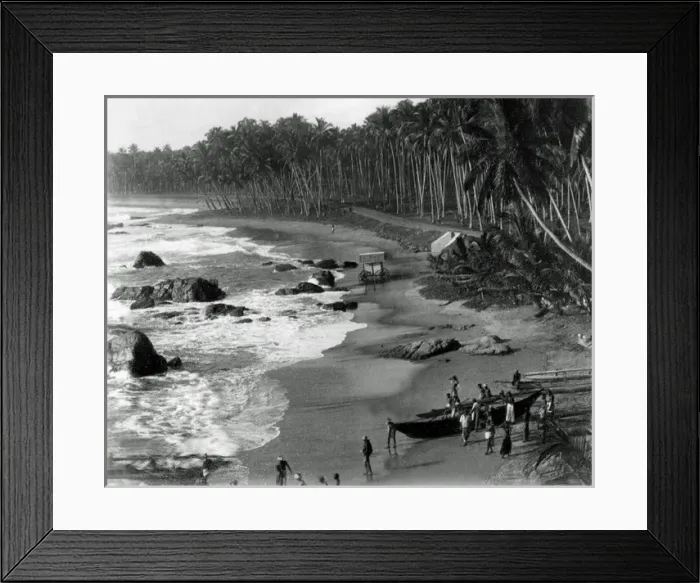Framed Print : Beach at Galle, Ceylon (Sri Lanka) Framed Print : Beach at Galle, Ceylon (Sri Lanka)