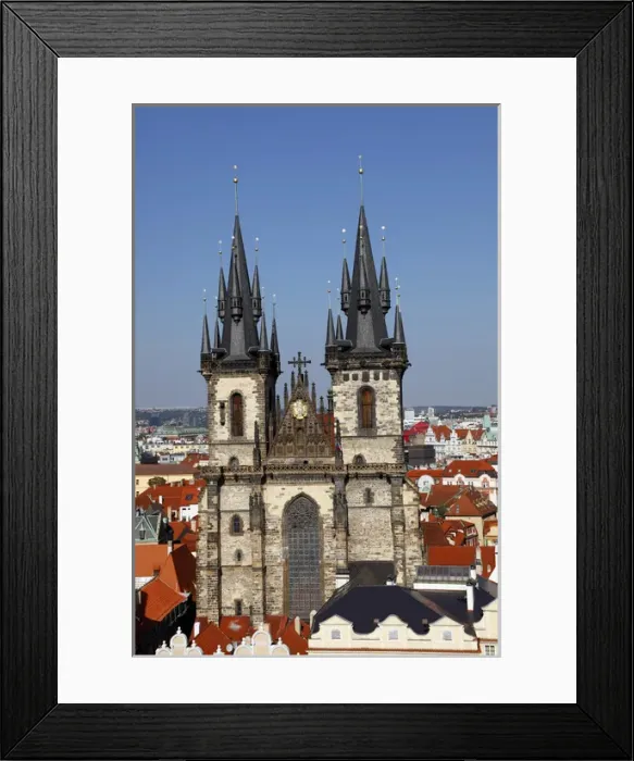 Framed Print : Church of our Lady before Tyn in Prague Framed Print : Church of our Lady before Tyn in Prague