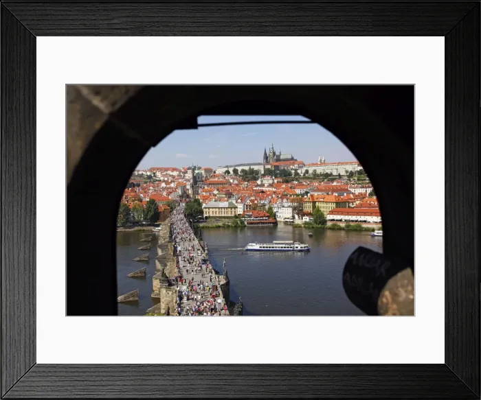 Framed Print : St. Vitus Cathedral and Charles Bridge, Prague Framed Print : St. Vitus Cathedral and Charles Bridge, Prague