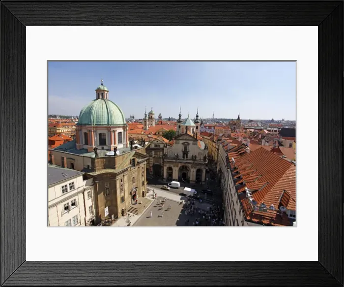 Framed Print : Rooftops of the Prague skyline Framed Print : Rooftops of the Prague skyline