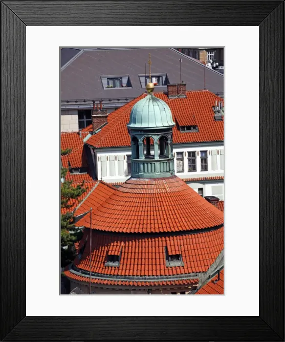 Framed Print : Red tiled rooftops of Prague Framed Print : Red tiled rooftops of Prague