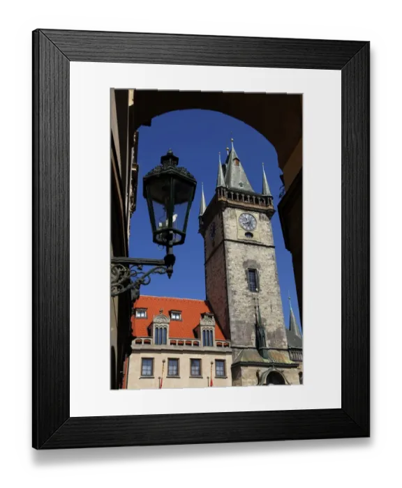 Framed Print : Old Town City Hall Tower in Prague, Czech Republic Framed Print : Old Town City Hall Tower in Prague, Czech Republic