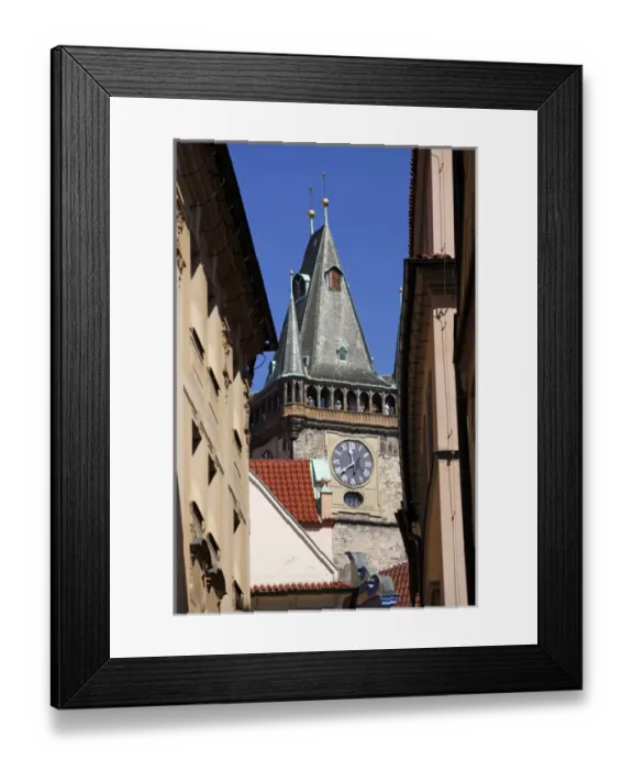 Framed Print : Old Town City Hall Tower in Prague, Czech Republic Framed Print : Old Town City Hall Tower in Prague, Czech Republic
