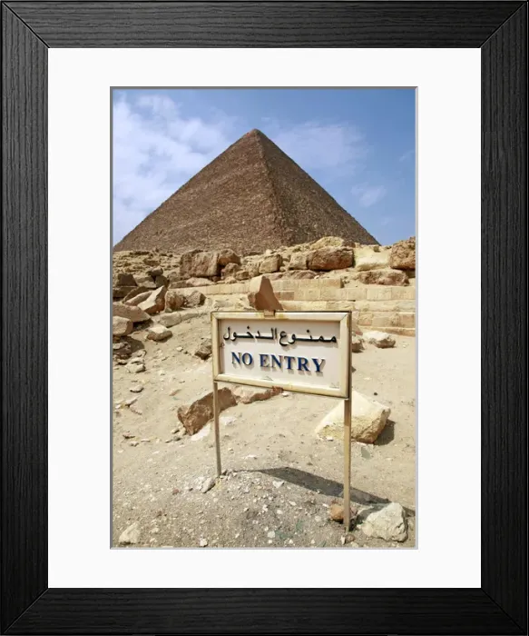 Framed Print : Great Pyramid of Cheops in Cairo, Egypt Framed Print : Great Pyramid of Cheops in Cairo, Egypt