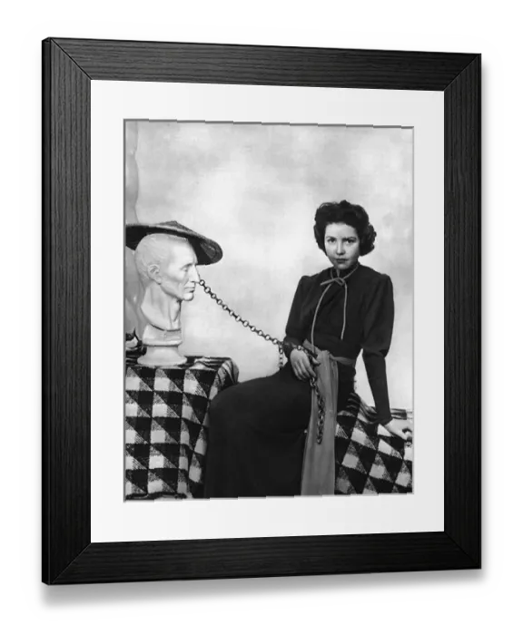 Framed Print : Miss Anne Sutherland as a debutante by Madame Yevonde Framed Print : Miss Anne Sutherland as a debutante by Madame Yevonde