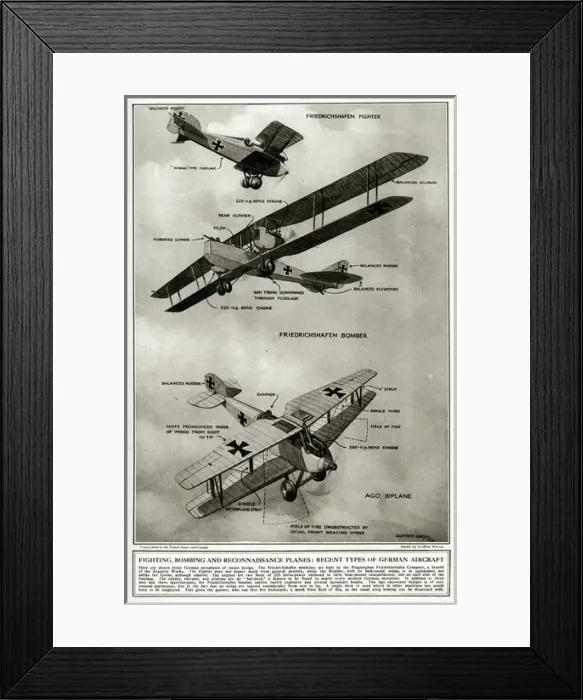 Framed Print : German aircraft 1918 Framed Print : German aircraft 1918