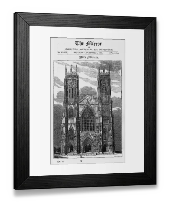 Framed Print : York Minster, 1825 Framed Print : York Minster, 1825