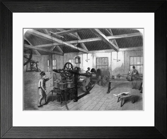 Framed Print : Manufacture of the Atlantic cable Framed Print : Manufacture of the Atlantic cable