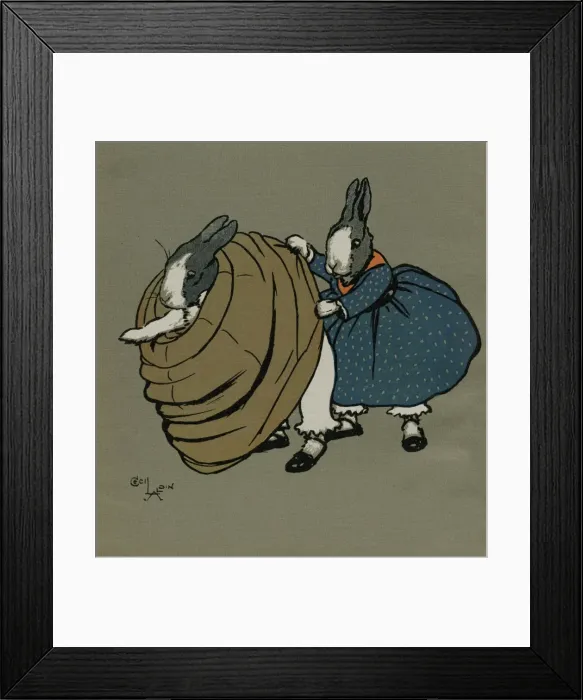 Framed Print : Humpty and Dumpty in Victorian fancy dress Framed Print : Humpty and Dumpty in Victorian fancy dress