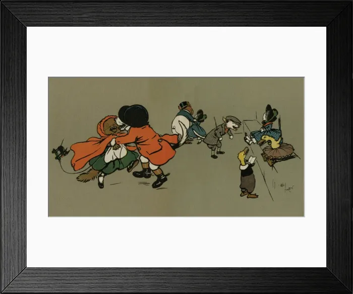 Framed Print : All the animals at the fancy dress ball Framed Print : All the animals at the fancy dress ball
