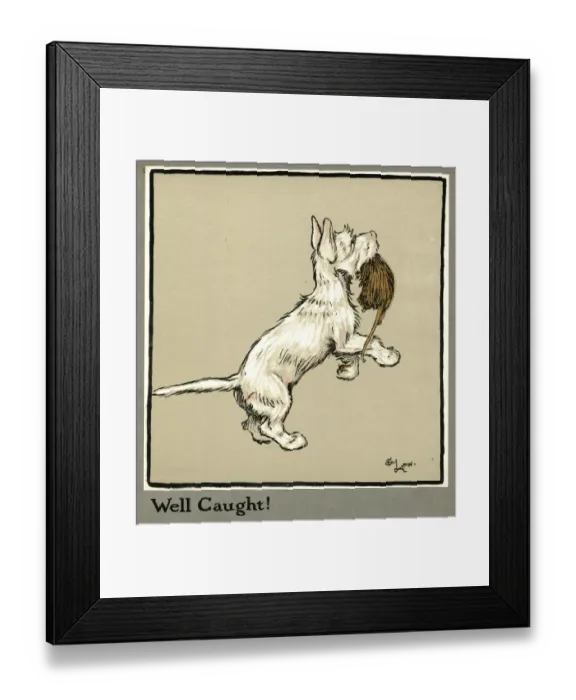Framed Print : Rags the puppy catches a rat Framed Print : Rags the puppy catches a rat