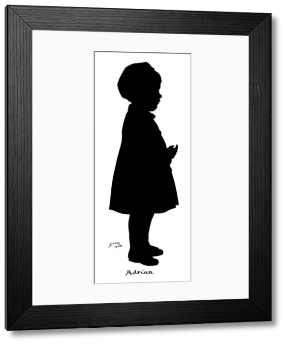Framed Print : Silhouette of a boy Framed Print : Silhouette of a boy