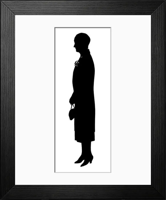 Framed Print : Silhouette of woman Framed Print : Silhouette of woman