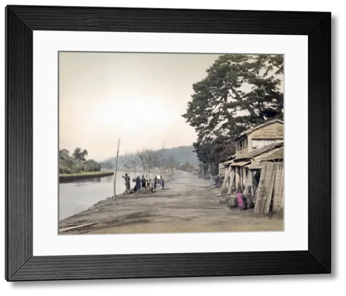 Framed Print : Negishi Canal, Yokohama, Japan Framed Print : Negishi Canal, Yokohama, Japan