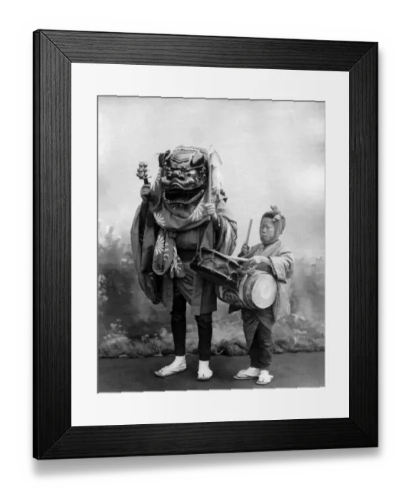 Framed Print : Street performers, Japan Framed Print : Street performers, Japan