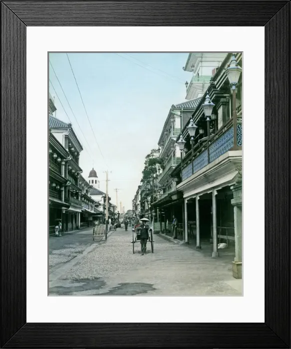 Framed Print : Street in Yoshiwara, Tokyo, Japan Framed Print : Street in Yoshiwara, Tokyo, Japan