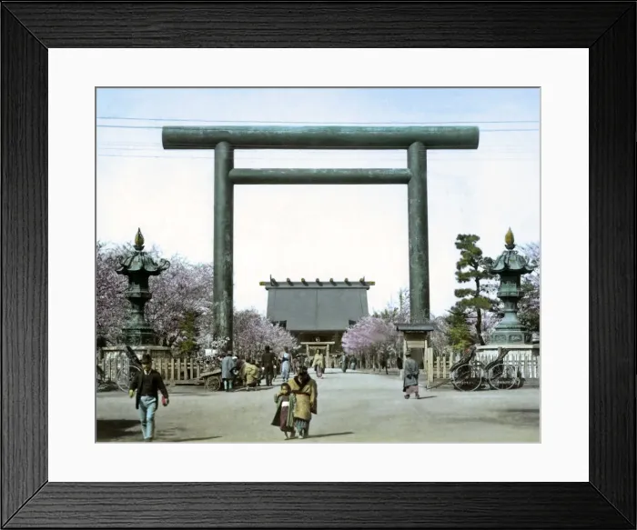 Framed Print : Torii and Temple, Japan Framed Print : Torii and Temple, Japan