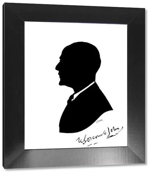 Silhouette portrait of a man