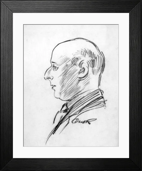 Framed Print : Harry Lawrence Oakley, silhouette artist Framed Print : Harry Lawrence Oakley, silhouette artist