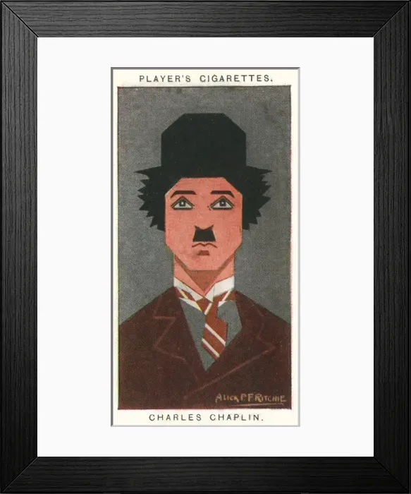 Framed Print : Charlie Chaplin - English comic actor Framed Print : Charlie Chaplin - English comic actor