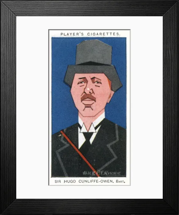 Framed Print : Sir Hugo Cunliffe-Owen - English Industrialist Framed Print : Sir Hugo Cunliffe-Owen - English Industrialist