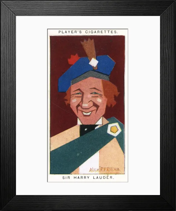 Framed Print : Sir Harry Lauder - Scottish entertainer Framed Print : Sir Harry Lauder - Scottish entertainer